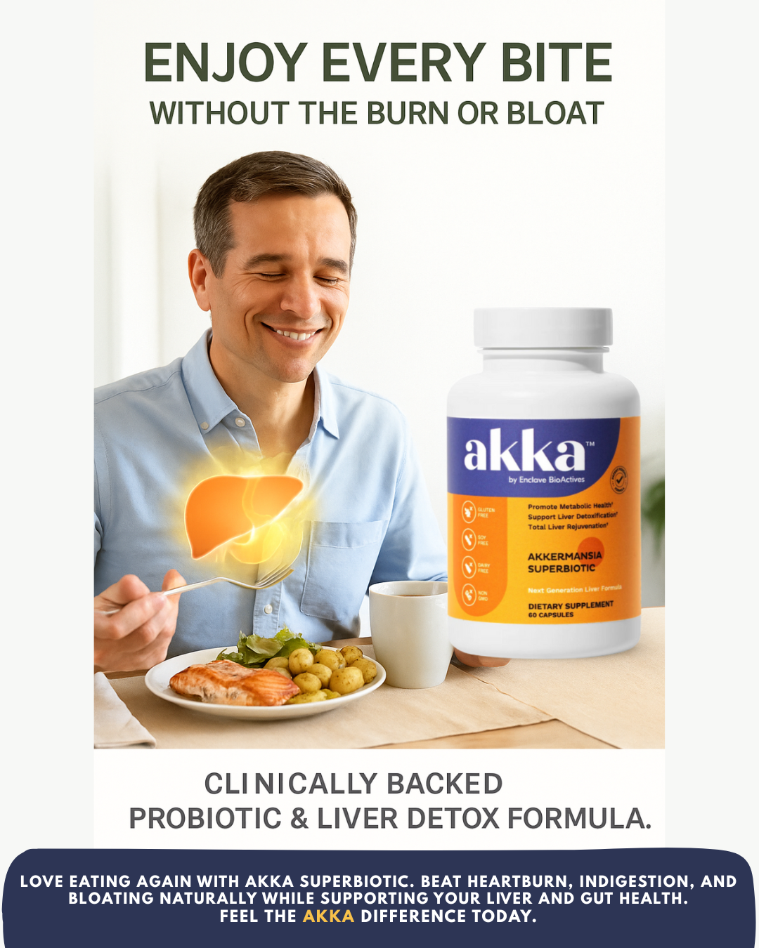 Enjoy Every Bite: How AKKA Helps You Beat Heartburn and Bloating